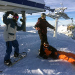Das Snowboard-Trio in Action